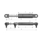 400N FORCE LOCKING GAS SPRING by Suspa, Inc.