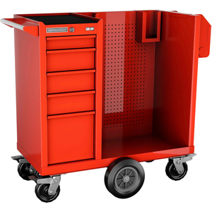 CHAMPION FM PRO SERIES STEEL INDUSTRIAL MOBILE SANITIZATION CART 41"W X 20"D X 43"H RED by Independent Design Inc CHAMPION FM PRO SERIES STEEL INDUSTRIAL MOBILE SANITIZATION CART 41"W X 20"D X 43"H RED by Independent Design Inc