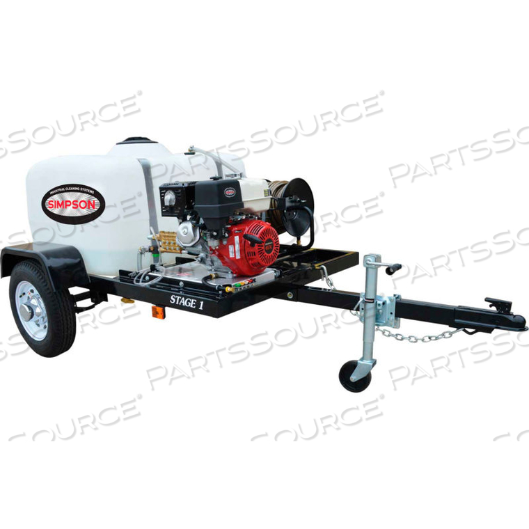 SIMPSON MOBILE TRAILER 3800PSI 270CC 3.5GPM GAS PRESSURE WASHER W/HONDA GX270 ENGINE CAT PUMP by FNA Group Inc. SIMPSON MOBILE TRAILER 3800PSI 270CC 3.5GPM GAS PRESSURE WASHER W/HONDA GX270 ENGINE CAT PUMP by FNA Group Inc.