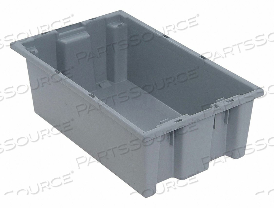 E1878 NEST AND STACK CONTAINER 18 IN L GRAY by Quantum Storage Systems E1878 NEST AND STACK CONTAINER 18 IN L GRAY by Quantum Storage Systems