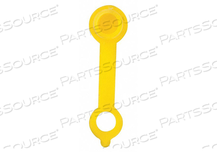 FITTING ACCESSORY GROUPING CAP, GREASE FITTING CAPS, MATERIAL PLASTIC, COLOR YELLOW, THREAD SIZE NOT APPLICABLE, OVERALL LENGTH 1 5/8 IN, TH by Westward