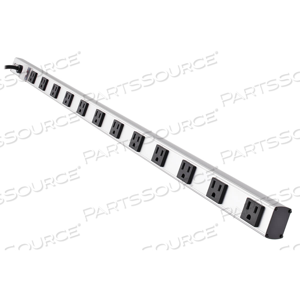 POWER STRIP 12-OUTLET RIGHT ANGLE 5-15R 15FT CORD 36IN LENGTH by Tripp Lite POWER STRIP 12-OUTLET RIGHT ANGLE 5-15R 15FT CORD 36IN LENGTH by Tripp Lite