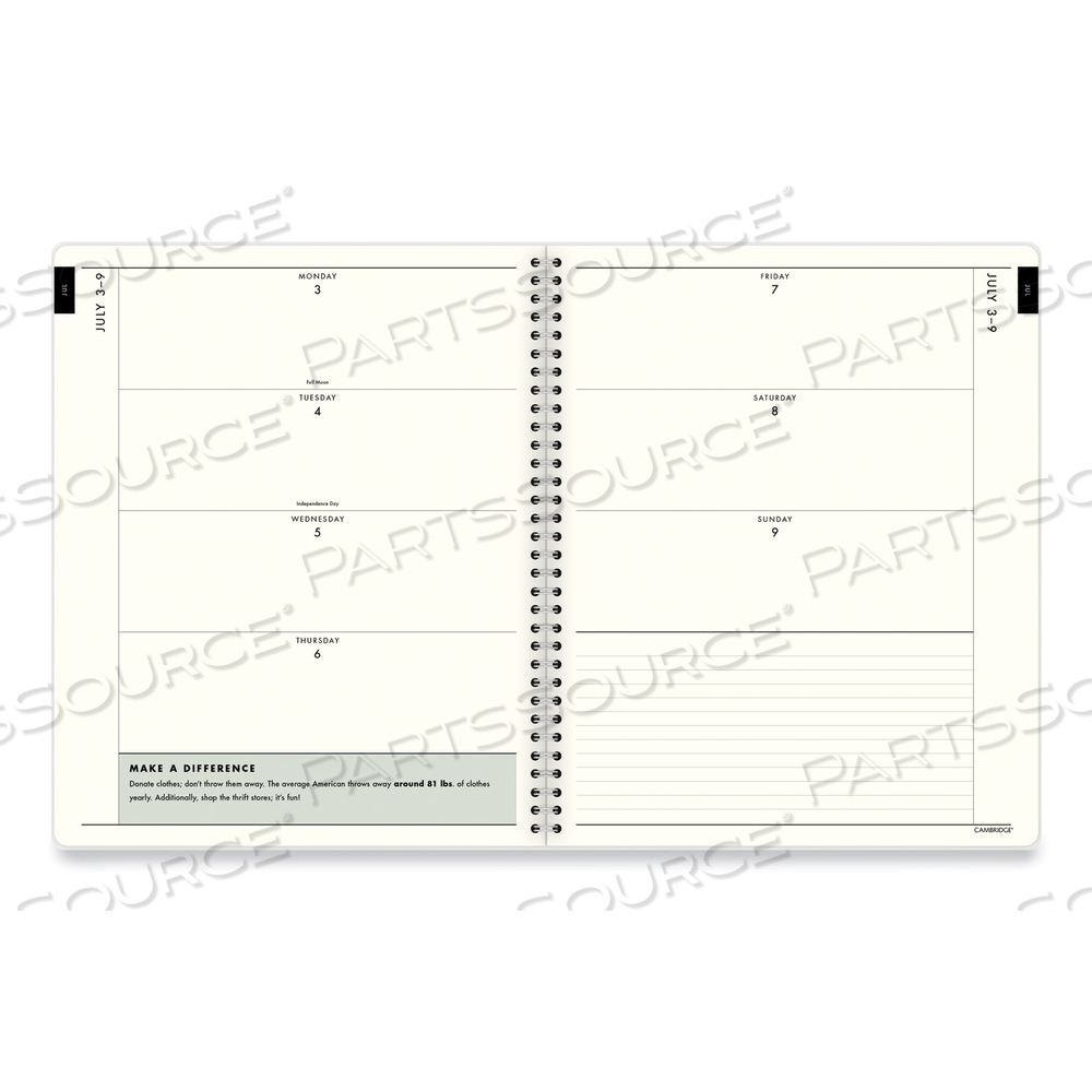 GREENPATH ACADEMIC YEAR WEEKLY/MONTHLY PLANNER, GREENPATH ART, 11 X 9.87, FLORAL COVER, 12-MONTH (JULY TO JUNE): 2023 TO 2024 