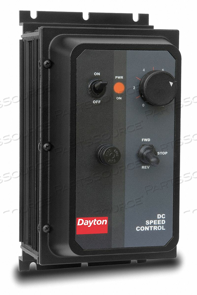 DC SPEED CONTROL, DC SPEED CONTROL SCR, NEMA 4, LOWER VOLTAGE MOTOR OUTPUT POWER 1/8 TO 1 HP, AC INPUT VOLTAGE 120/240V AC, VOLTAGE OUTPUT 0 by DAYTON ELECTRIC MANUFACTURING CO DC SPEED CONTROL, DC SPEED CONTROL SCR, NEMA 4, LOWER VOLTAGE MOTOR OUTPUT POWER 1/8 TO 1 HP, AC INPUT VOLTAGE 120/240V AC, VOLTAGE OUTPUT 0 by DAYTON ELECTRIC MANUFACTURING CO