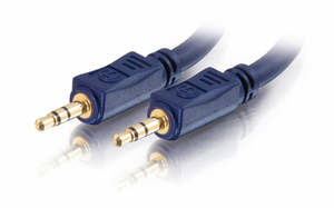 VELOCITY STEREO AUDIO EXTENSION CABLE, BLUE, 27 AWG CABLE, 3.5 MM DIA, 1 X MINI-PHONE MALE, 1 X MINI-PHONE MALE, COPPER CONDUCTOR, 50 FT by Legrand AV (C2G) VELOCITY STEREO AUDIO EXTENSION CABLE, BLUE, 27 AWG CABLE, 3.5 MM DIA, 1 X MINI-PHONE MALE, 1 X MINI-PHONE MALE, COPPER CONDUCTOR, 50 FT by Legrand AV (C2G)