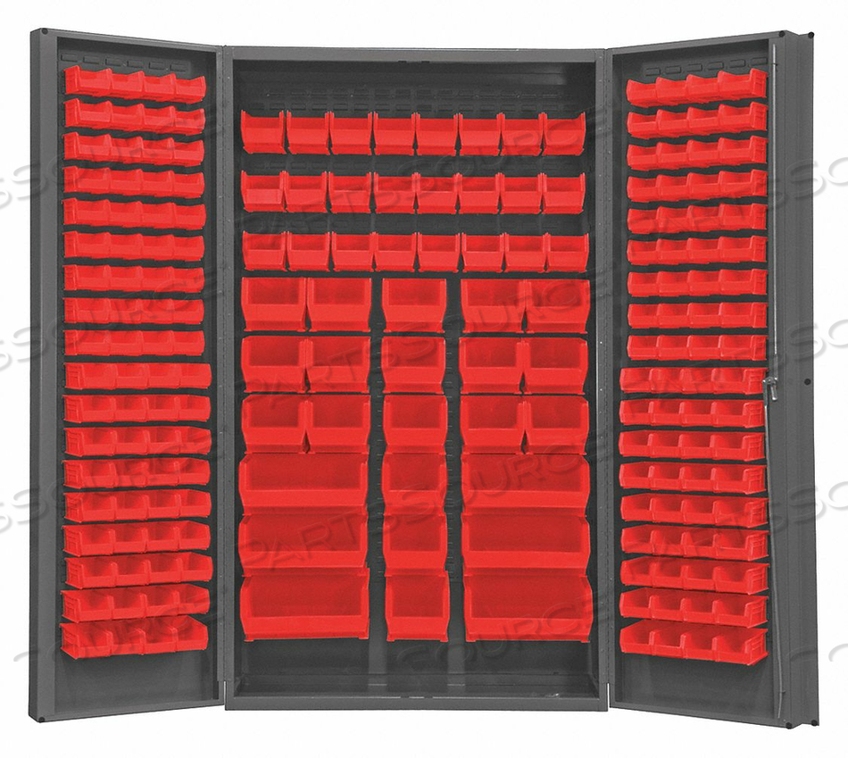 BIN CABINET LOUVERED 78 H 48 W 24 D by Durham Manufacturing Company