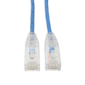 ETHERNET CABLE, CAT 6 GIGABIT SNAGLESS SLIM (UTP), RJ45 M/M, BLUE, 15 FT by Tripp Lite
