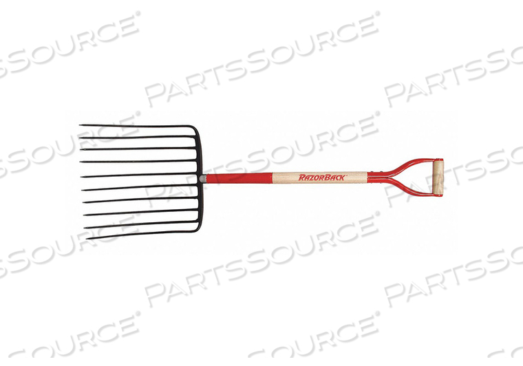 ENSILAGE FORK D-GRIP HANDLE 30IN.LHANDLE by Razor-Back ENSILAGE FORK D-GRIP HANDLE 30IN.LHANDLE by Razor-Back