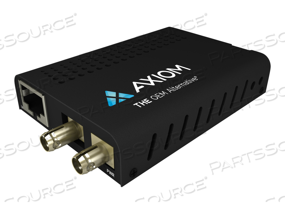 AXIOM MINI MC03-S5T80-AX, FIBER MEDIA CONVERTER, GIGE, 10BASE-T, 1000BASE-ZX, 1000BASE-TX, 100BASE-TX, RJ-45 / ST SINGLE-MODE, UP TO 49.7 MI by Axiom