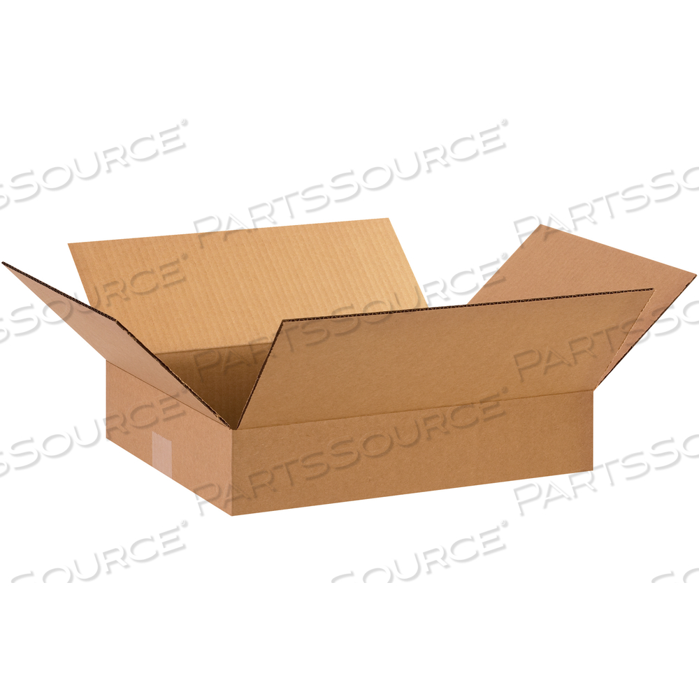 FLAT CORRUGATED BOXES, 15" X 12" X 3", KRAFT, 25/BUNDLE by BOX Partners (Box Acquisitions, LLC)