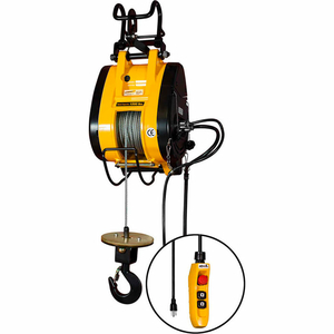 1/2 TON, ELECTRIC WIRE ROPE HOIST, 90' LIFT, 37 FPM, 115V by Oz Lifting Products