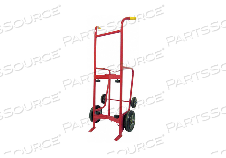 ERGONOMIC TILT-BACK DISPENSING STEEL-FRAME DRUM HAND TRUCK, LOAD CAPACITY 1,000 LB, FOR CONTAINER MATERIAL STEEL, WHEEL DIA. 10 IN, WHEEL TY by DAYTON ELECTRIC MANUFACTURING CO