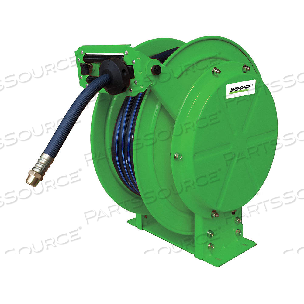 SPRING RETURN HOSE REEL 1/2 MNPT 100 FT by Speedaire