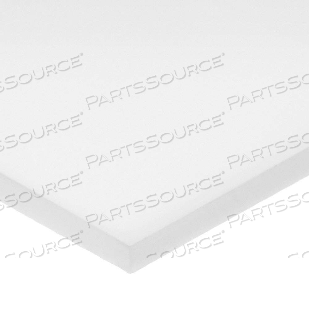 PLASTIC SHEET, 0.472 IN PLASTIC THICK, 24 IN W X 48 IN L, WHITE, OPAQUE, 2,250 PSI TENSILE STRENGTH by Approved Vendor