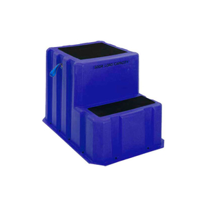 2 STEP PLASTIC STEP STAND EXTRA LARGE - BLUE 25-1/2"W X 33"D X 24"H by US Roto Molding 2 STEP PLASTIC STEP STAND EXTRA LARGE - BLUE 25-1/2"W X 33"D X 24"H by US Roto Molding