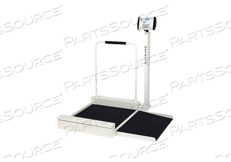WHEELCHAIR SCALE, STATIONARY, DIGITAL, 800 LB X 0.2 LB by Detecto Scale / Cardinal Scale WHEELCHAIR SCALE, STATIONARY, DIGITAL, 800 LB X 0.2 LB by Detecto Scale / Cardinal Scale