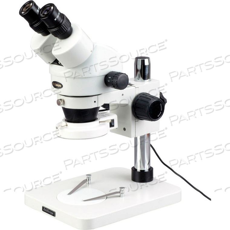 AMSCOPE 7X-45X INSPECTION DISSECTING ZOOM STEREO MICROSCOPE WITH 64-LED LIGHT by United Scope AMSCOPE 7X-45X INSPECTION DISSECTING ZOOM STEREO MICROSCOPE WITH 64-LED LIGHT by United Scope