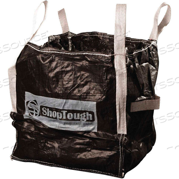 SQUARE MINI FIBC BULK BAGS - DUFFEL TOP, FLAT BOTTOM 1000 LBS PP, 24 X 24 X 24 - PACK OF 1 by ShopTough SQUARE MINI FIBC BULK BAGS - DUFFEL TOP, FLAT BOTTOM 1000 LBS PP, 24 X 24 X 24 - PACK OF 1 by ShopTough