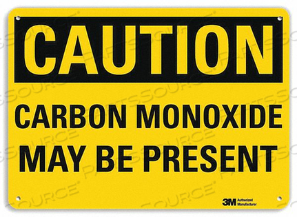 SAFETY SIGN CARBON MONOXIDE PRSNT 10IN.H by Lyle Signs Inc. SAFETY SIGN CARBON MONOXIDE PRSNT 10IN.H by Lyle Signs Inc.