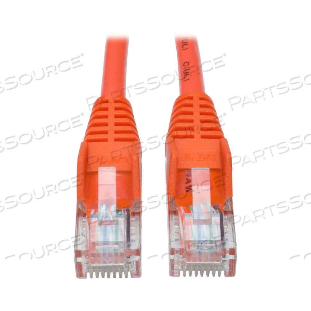 ETHERNET CABLE, CAT5E 350 MHZ SNAGLESS MOLDED (UTP) (RJ45 M/M), POE, ORANGE, 5 FT by Tripp Lite