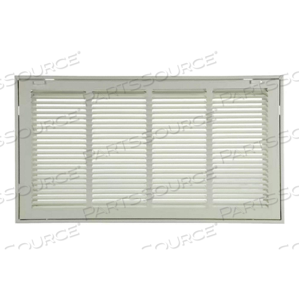 FILTERED RETURN AIR GRILLE, LOUVERED GRILLE, WHITE, POWDER COATED, STEEL, 14 IN H, 20 IN W by Approved Vendor FILTERED RETURN AIR GRILLE, LOUVERED GRILLE, WHITE, POWDER COATED, STEEL, 14 IN H, 20 IN W by Approved Vendor