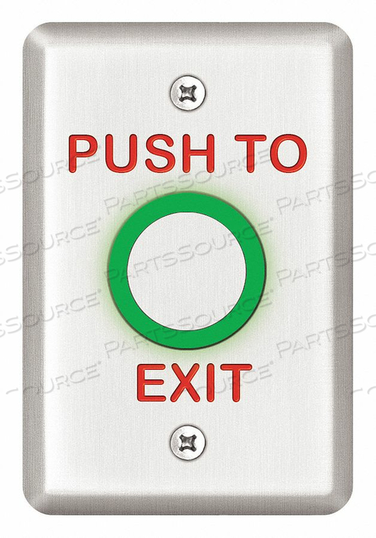 EXIT PUSH BUTTON 2-7/8 IN W by SDC EXIT PUSH BUTTON 2-7/8 IN W by SDC