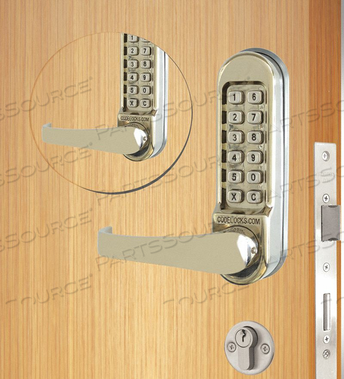 MECHANICAL LOCKSET STAINLESS STEEL LEVER by Codelocks MECHANICAL LOCKSET STAINLESS STEEL LEVER by Codelocks