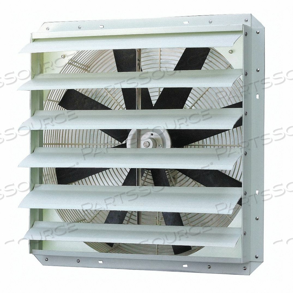 EXHAUST FAN, BLADE DIAMETER 24 IN, BLADE MATERIAL FIBERGLASS, EXHAUST AIRFLOW @ 0.000 IN SP 5,448 CFM, FOR CUT-OUT WIDTH 25 IN, FRAME MATERI by DAYTON ELECTRIC MANUFACTURING CO