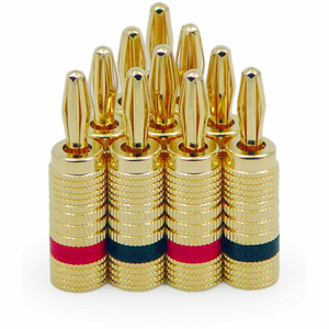 GOLD BANANA PLUGS by Legrand