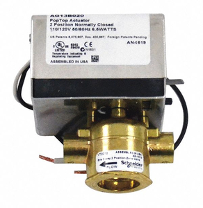 VALVE BODY 2 WAY 1/2 IN WITH ACTUATOR by Erie Supply