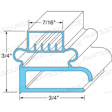 DOOR GASKET 24-13/16" X 27-1/4" DOOR GASKET 24-13/16" X 27-1/4"