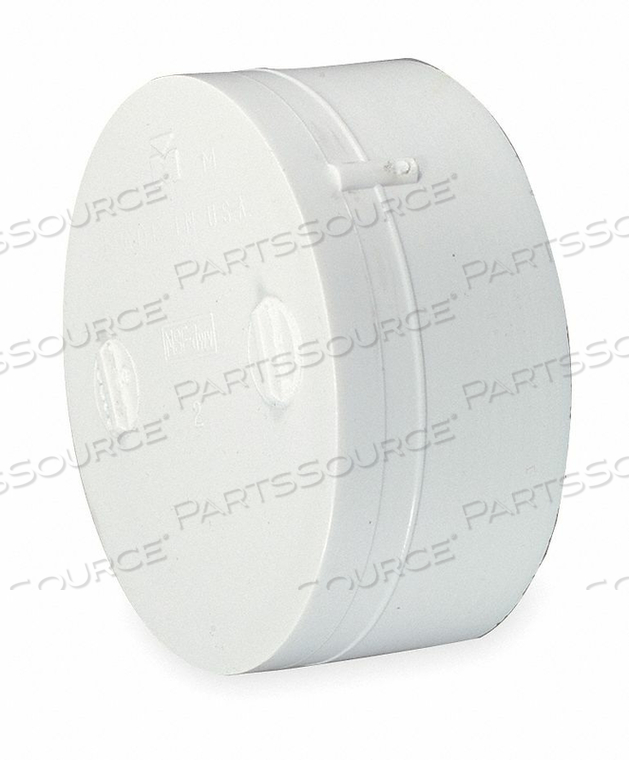 SOCKET CAP, SCHEDULE 40, 6 IN FITTING PIPE SIZE, SOCKET, WHITE by Charlotte Pipe And Foundry Co. SOCKET CAP, SCHEDULE 40, 6 IN FITTING PIPE SIZE, SOCKET, WHITE by Charlotte Pipe And Foundry Co.