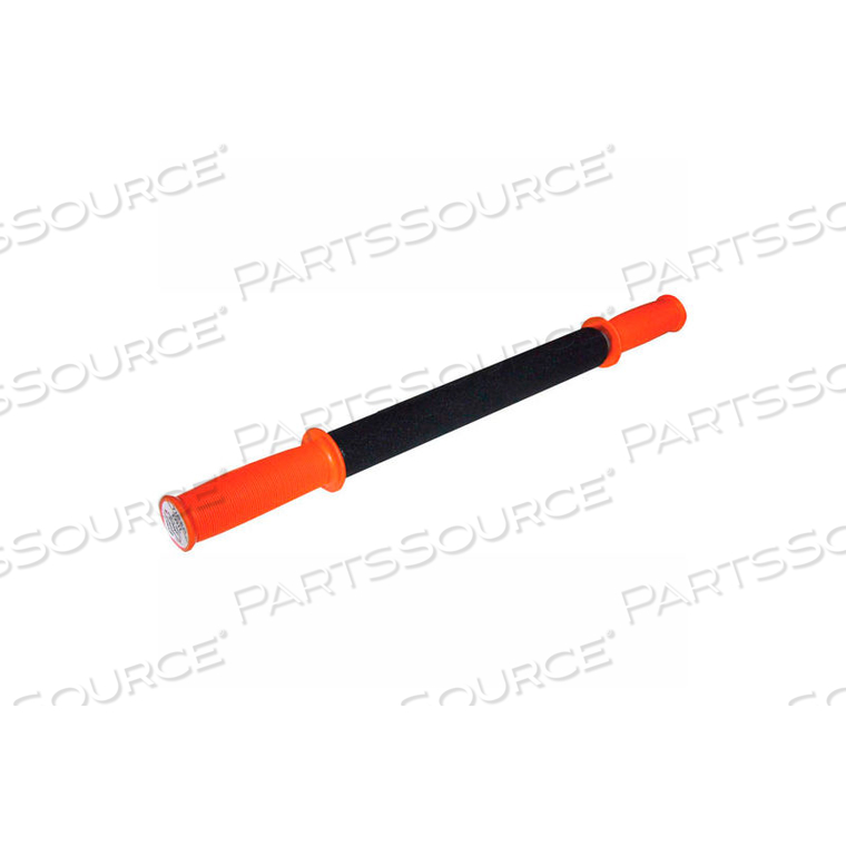 TIGER TAIL 22" LONG HAND HELD PORTABLE FOAM ROLLER, BLACK/ORANGE by Fabrication Enterprises