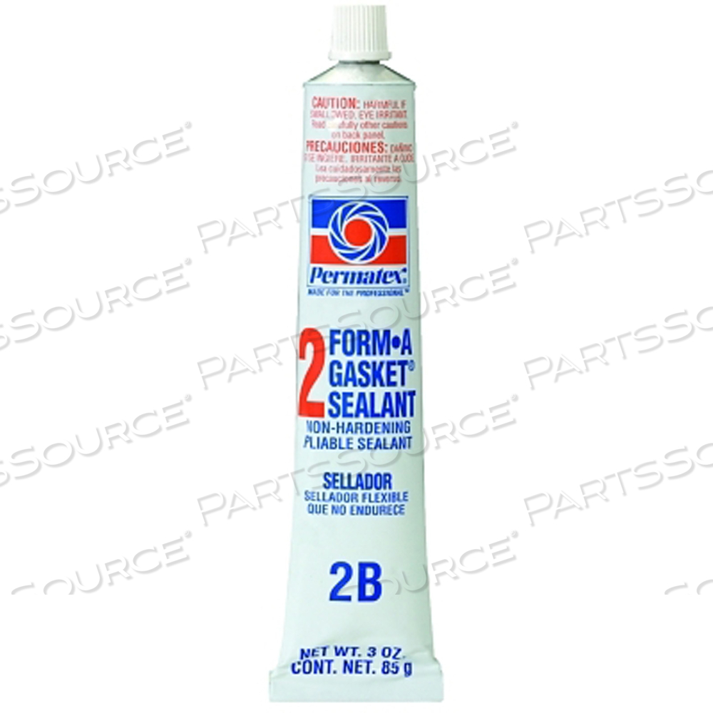 FORM-A-GASKET SEALANT, NO 2 SLOW-DRYING/NON-HARDENING, 3 OZ, TUBE, BLACK by Permatex