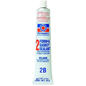 FORM-A-GASKET SEALANT, NO 2 SLOW-DRYING/NON-HARDENING, 3 OZ, TUBE, BLACK by Permatex