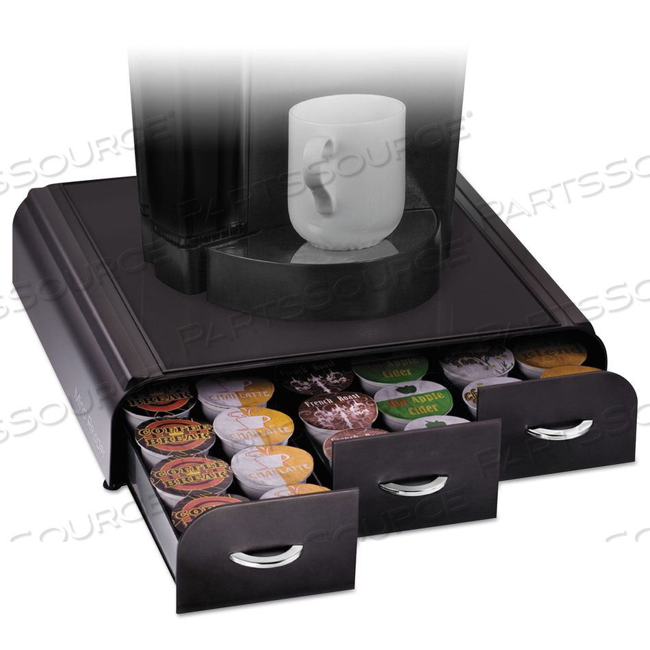 ANCHOR 36 CAPACITY COFFEE POD DRAWER, 13.46 X 12.87 X 2.72, BLACK by Mind Reader ANCHOR 36 CAPACITY COFFEE POD DRAWER, 13.46 X 12.87 X 2.72, BLACK by Mind Reader