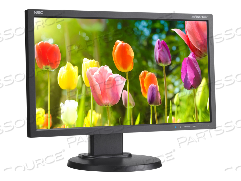 NEC MULTISYNC E203W-BK - E SERIES - LED MONITOR - 20" (19.5" VIEWABLE) - 1600 X 900 - TN - 250 CD/M² - 1000:1 - 5.5 MS - DVI-D, VGA, DISPLAYPORT - BLACK 