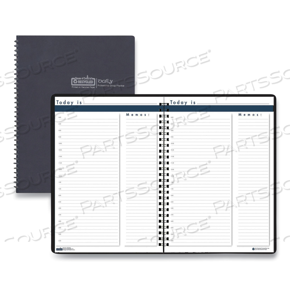 RECYCLED NONDATED WEEKLY ASSIGNMENT BOOK FOR INTERMEDIATE GRADES, 40 WEEKS: 8 SUBJECTS, BLUE COVER, 11 X 8.5 by House Of Doolittle