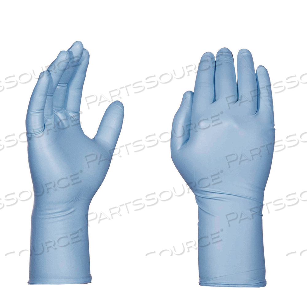 BLUE NITRILE EXAM GLOVES, POWDER-FREE, MEDIUM, BLUE, 8 MIL, 50/BOX, 10 BOXES/CARTON 