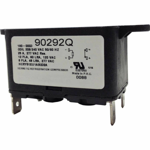 PSG SPDT QUICK CONNECT RELAY 50/60 HZ, 240VAC, 8 AMPS, COIL 24VAC by International Refrigeration Products