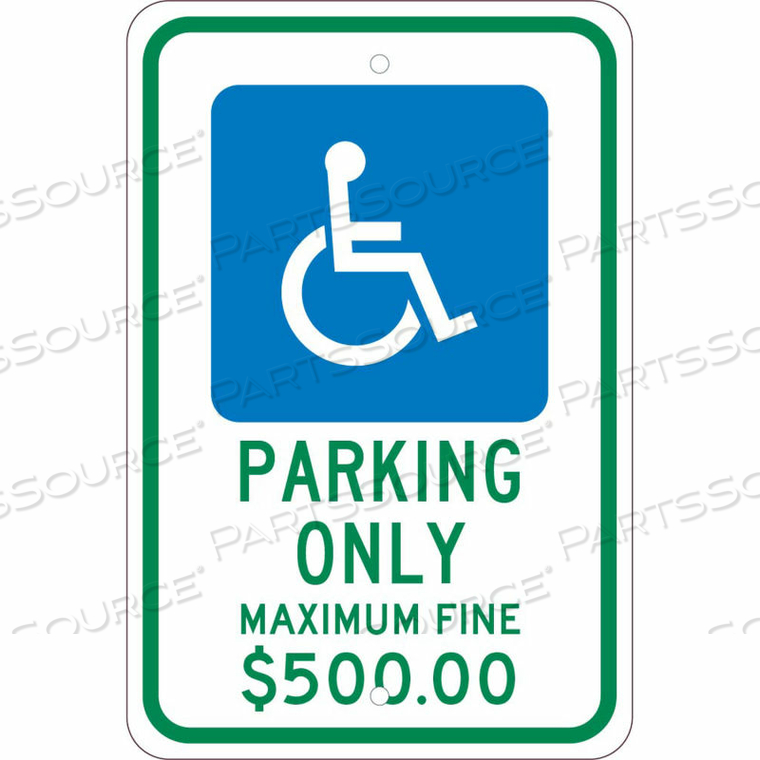 NMC TRAFFIC SIGN, RESERVED PARKING OHIO, 18" X 12", WHITE by National Marker Company NMC TRAFFIC SIGN, RESERVED PARKING OHIO, 18" X 12", WHITE by National Marker Company