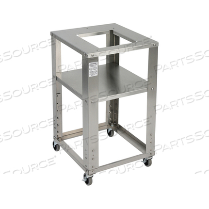 ROLLING STAINLESS STEEL CART, 18 IN WD X 20 IN DP, ADJUSTABLE HEIGHT by Detecto Scale / Cardinal Scale ROLLING STAINLESS STEEL CART, 18 IN WD X 20 IN DP, ADJUSTABLE HEIGHT by Detecto Scale / Cardinal Scale