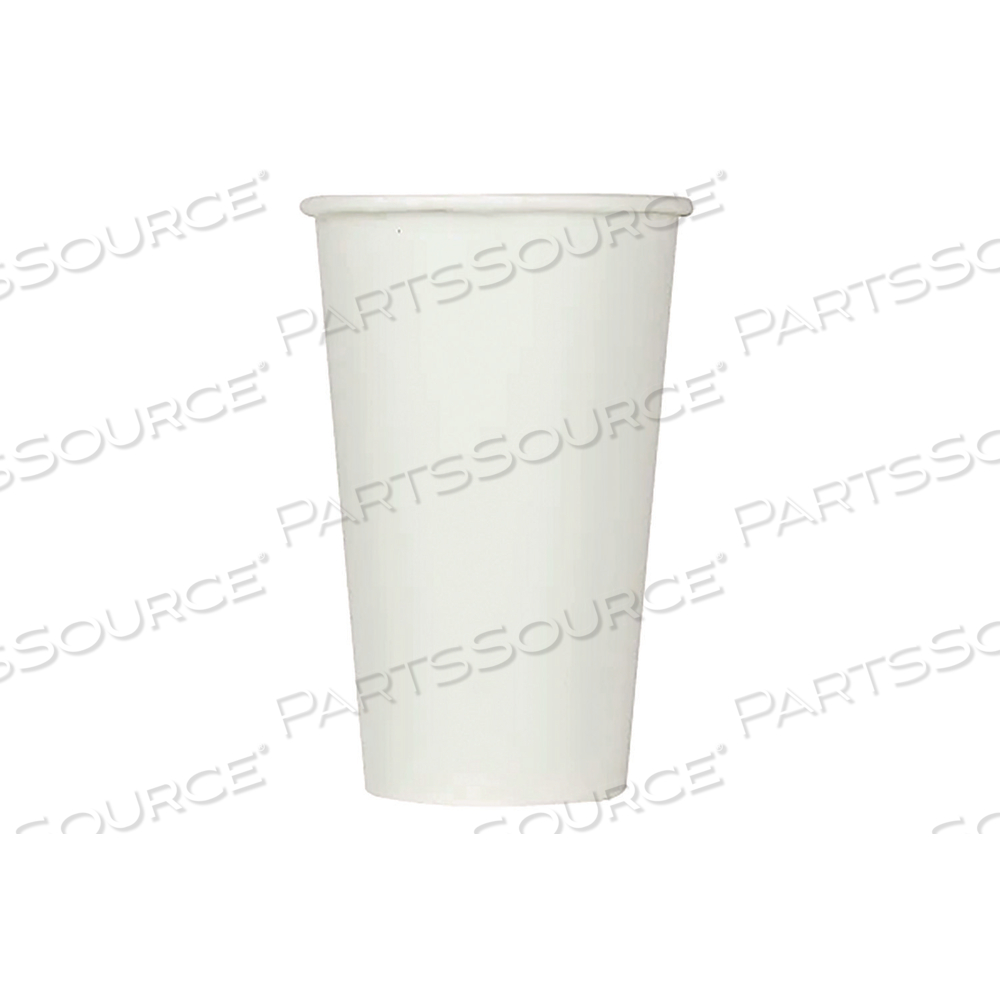 DOUBLE POLY PAPER COLD CUPS, 16 OZ, WHITE by Karat DOUBLE POLY PAPER COLD CUPS, 16 OZ, WHITE by Karat