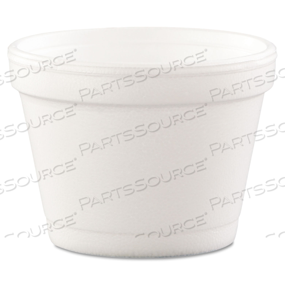 BOWL CONTAINERS, 4 OZ, WHITE, FOAM by Dart Container Corporation BOWL CONTAINERS, 4 OZ, WHITE, FOAM by Dart Container Corporation