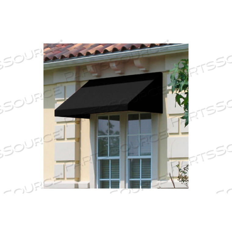 WINDOW/ENTRY AWNING 6' 4-1/2"W X 2' 6"D X 1' 4"H BLACK by Awntech