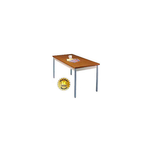 PLASTICS UTILITY TABLE - 20"W X 60"L - WALNUT by Allied