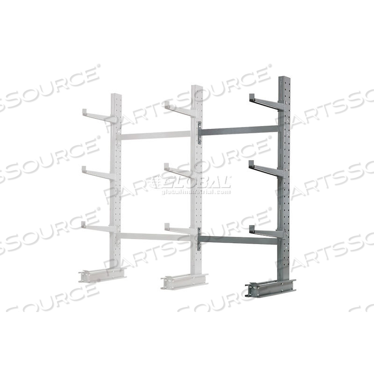 SINGLE SIDED MD ADD-ON CANTILEVER RACK UNIT, 48"WX33"DX6'H, 8100 LBS CAP, FOR USE W/1000 SERIES, 2" LIP by Modern Equipment (Meco)