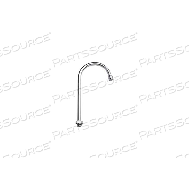 12" SWIVEL GOOSENECK SPOUT, POLISHED CHROME by Fisher Manufacturing