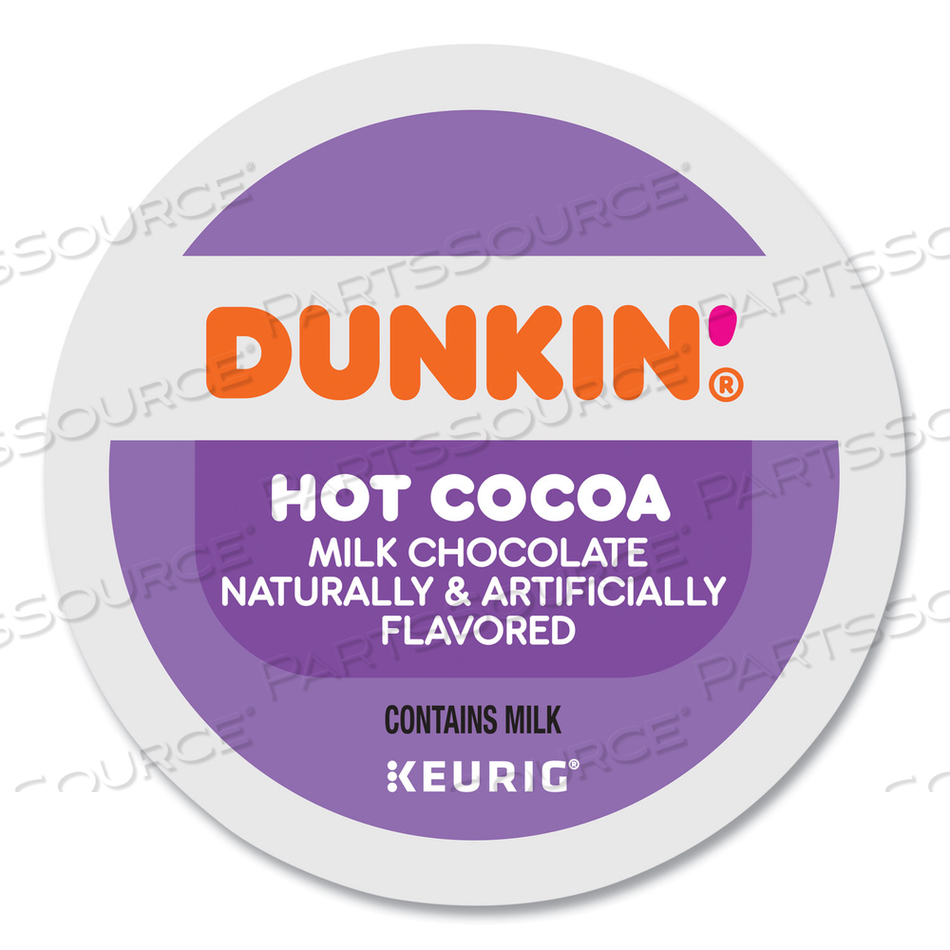 MILK CHOCOLATE HOT COCOA K-CUP PODS by Dunkin Donuts MILK CHOCOLATE HOT COCOA K-CUP PODS by Dunkin Donuts