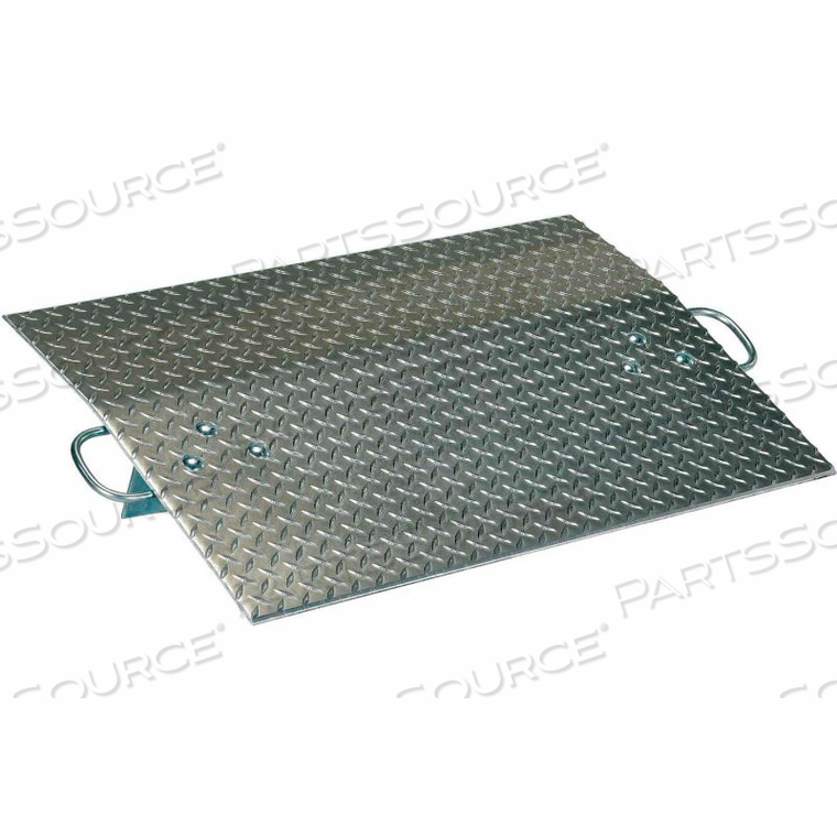 ALUMINUM HAND TRUCK DOCK PLATE - 30"W X 36"L - 500 LB. CAP. 